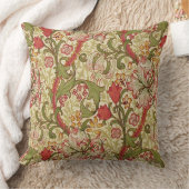 ウィリアム・モリス・ゴールデンリリー花の模様 クッション (ブランケット)