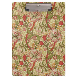 ウィリアム・モリス・ゴールデンリリー花の模様 クリップボード