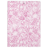 ウィリアム・モリス・ゴールデンリリー花の模様 クリップボード (裏面)