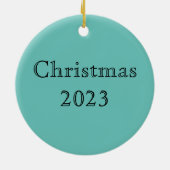 ウィリアム・モリス・ゴールデンリリー花の模様 セラミックオーナメント (裏面)