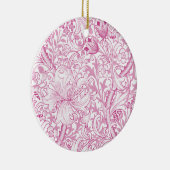 ウィリアム・モリス・ゴールデンリリー花の模様 セラミックオーナメント (右)