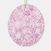 ウィリアム・モリス・ゴールデンリリー花の模様 セラミックオーナメント (左)