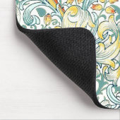 ウィリアム・モリス・ゴールデンリリー花の模様 マウスパッド (コーナー)