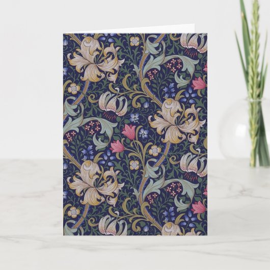 ウィリアム・モリス・ゴールデンリリー カード (正面)