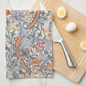 ウィリアム・モリス・ゴールデンリリー キッチンタオル (四つ折り)