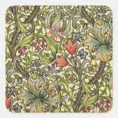 ウィリアム・モリス・ゴールデンリリー スクエアシール (正面)