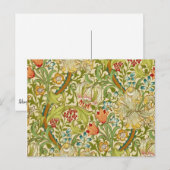 ウィリアム・モリス ゴールデンリリー ヴィンテージ プレラファエル派 ポストカード (正面/裏面)