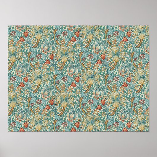 ウィリアム・モリス「ゴールデンリリー」 3 ポスター (正面)