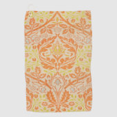 ウィリアム・モリス・ゴールデン・バウ・タペストリー・パターン ゴルフタオル (正面)