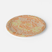 ウィリアム・モリス・ゴールデン・バウ・タペストリー・パターン ペーパープレート (アングル)