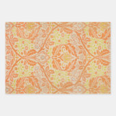 ウィリアム・モリス・ゴールデン・バウ・タペストリー・パターン ラッピングペーパーシート (正面)