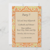 ウィリアム・モリス・ゴールデン・バウ・タペストリー・パターン 招待状 (裏面)