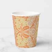 ウィリアム・モリス・ゴールデン・バウ・タペストリー・パターン 紙コップ (正面)