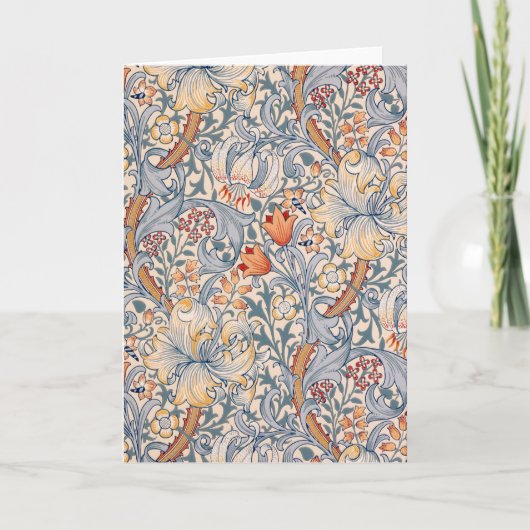 ウィリアム・モリス・ゴールデン・リリー カード (正面)