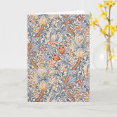 ウィリアム・モリス・ゴールデン・リリー カード (黄色い花)