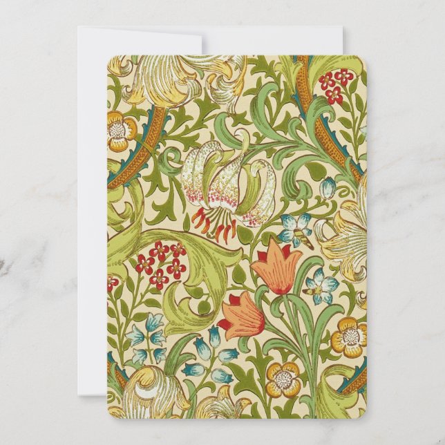 ウィリアム·モリス·ゴールデン·リリー·ヴィンテージ·プレ·ラファエリート (正面)