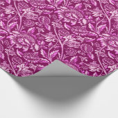 ウィリアム・モリス・サンフラワーズ、アメジスト・パープル ラッピングペーパー (角)