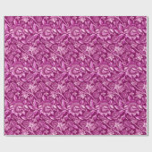 ウィリアム・モリス・サンフラワーズ、アメジスト・パープル ラッピングペーパー (フラット)