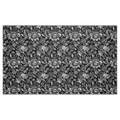 ウィリアム·モリス·サンフラワーズ、白黒 ファブリック (ファットクウォーター)