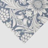 ウィリアム・モリス・サンフラワーブルーとホワイト・デコパージュ 薄葉紙 (詳細)