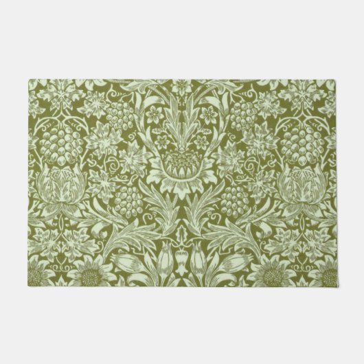 ウィリアム・モリス 「サンフラワー」 2 ドアマット (正面)