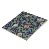 ウィリアム・モリス、ザクロと小鳥 タイル (側面)