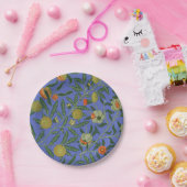 ウィリアム・モリス・ザクロカラフルナート壁紙 ペーパープレート (パーティー)