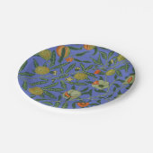 ウィリアム・モリス・ザクロカラフルナート壁紙 ペーパープレート (アングル)