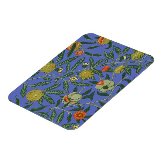 ウィリアム・モリス・ザクロカラフルナート壁紙 マグネット (左側)