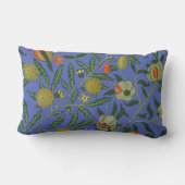 ウィリアム・モリス・ザクロカラフルナート壁紙 ランバークッション (裏面)