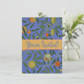 ウィリアム・モリス・ザクロカラフルナート壁紙 招待状 (スタンド正面)