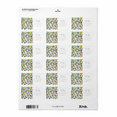 ウィリアム・モリス・ザクロ住所 シール (フルシート)