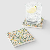 ウィリアム・モリス「ザクロ」デザイン石コースター ストーンコースター (横)