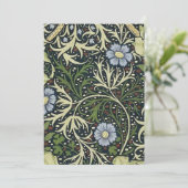 ウィリアム・モリス シーウィード・パターン 招待状 (スタンド正面)