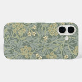 ウィリアム・モリス・ジャスミンブルーグリーン植物芸術 Case-Mate iPhoneケース (裏面 (横))