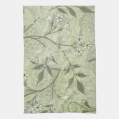 ウィリアム・モリス・ジャスミン植物学 キッチンタオル (縦)