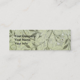 ウィリアム・モリス・ジャスミン植物学 スキニー名刺