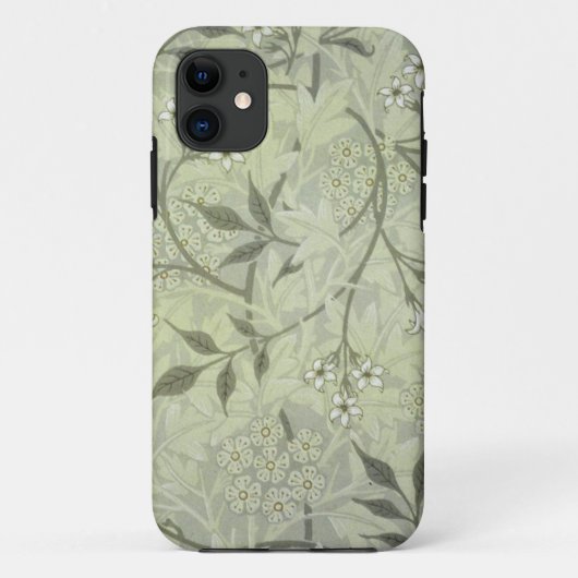 ウィリアム・モリス・ジャスミン植物学 Case-Mate iPhoneケース (裏面)