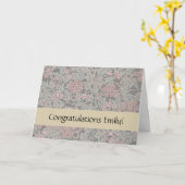 ウィリアム・モリス・ジャスミン花柄 カード (黄色い花)