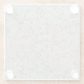 ウィリアム・モリス ジャスミン花柄 ガラスコースター (裏面)