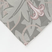 ウィリアム・モリス・ジャスミン花柄 フリースブランケット (角)