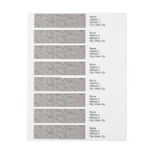 ウィリアム・モリス・ジャスミン花柄 ラップアラウンド宛名ラベル (シート)