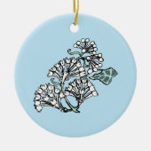 ウィリアム・モリス・ジャスミン離れとパターン セラミックオーナメント (正面)