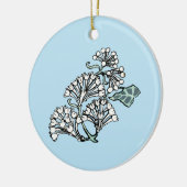 ウィリアム・モリス・ジャスミン離れとパターン セラミックオーナメント (左)