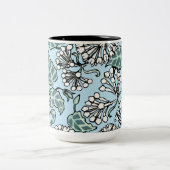 ウィリアム・モリス・ジャスミン離れとパターン ツートーンマグカップ (中央)