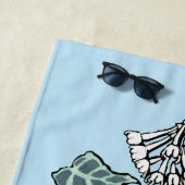 ウィリアム・モリス・ジャスミン離れとパターン ビーチタオル (インサイチュ)