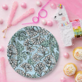 ウィリアム・モリス・ジャスミン離れとパターン ペーパープレート (パーティー)