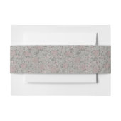 ウィリアム・モリス ジャスミン フラワーパターン 招待状ベリーバンド (正面例)