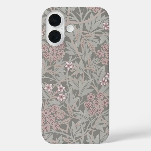 ウィリアム・モリス ジャスミン フラワー パターン Case-Mate iPhoneケース (裏面)