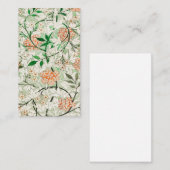 ウィリアム・モリス・ジャスミン 名刺 (正面/裏面)